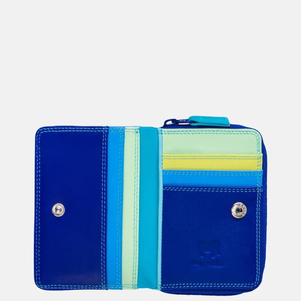Dames Portemonnees^Mywalit Zip around portemonnee small sangria multi