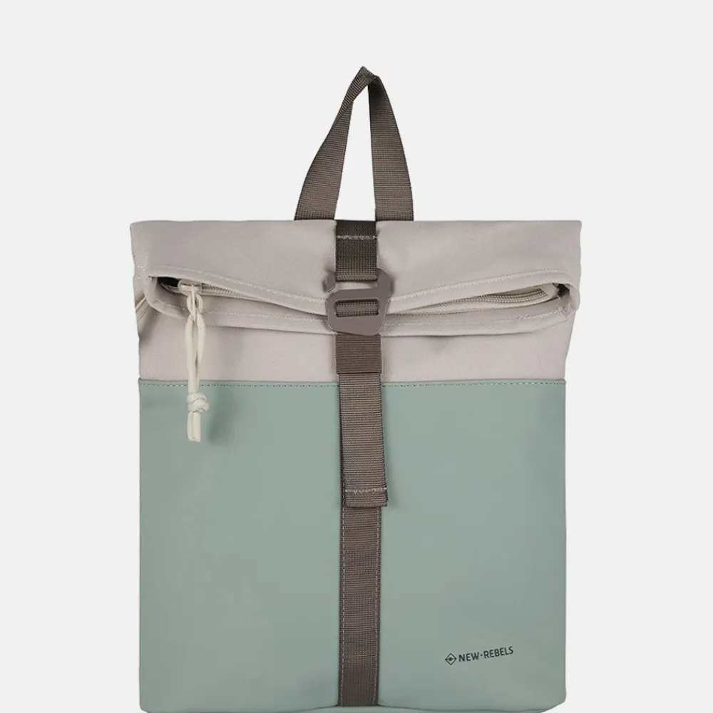 Vrijetijd Rugzakken | School Rugzakken^New Rebels Backham rugzak 13 inch S salie groen