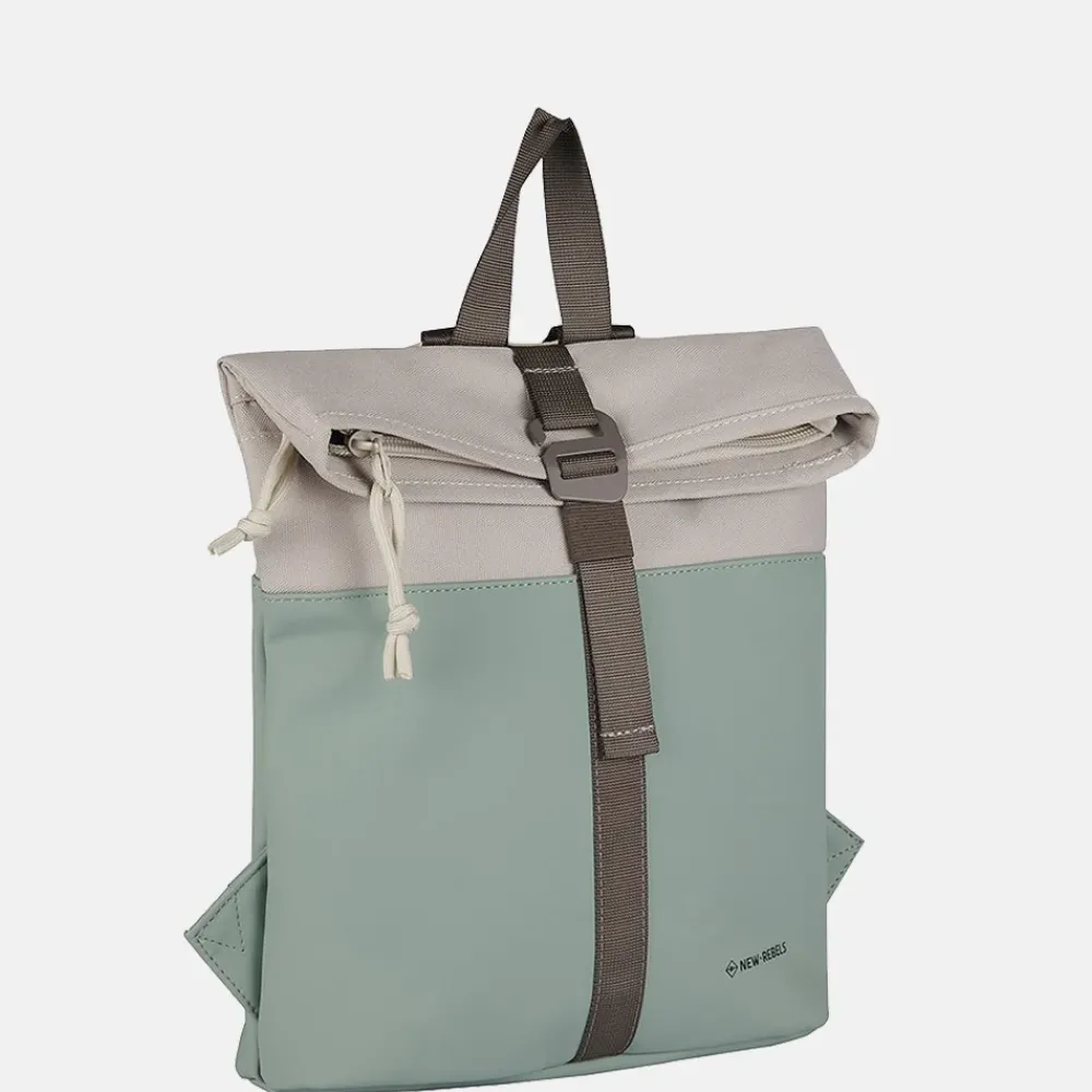 Vrijetijd Rugzakken | School Rugzakken^New Rebels Backham rugzak 13 inch S salie groen