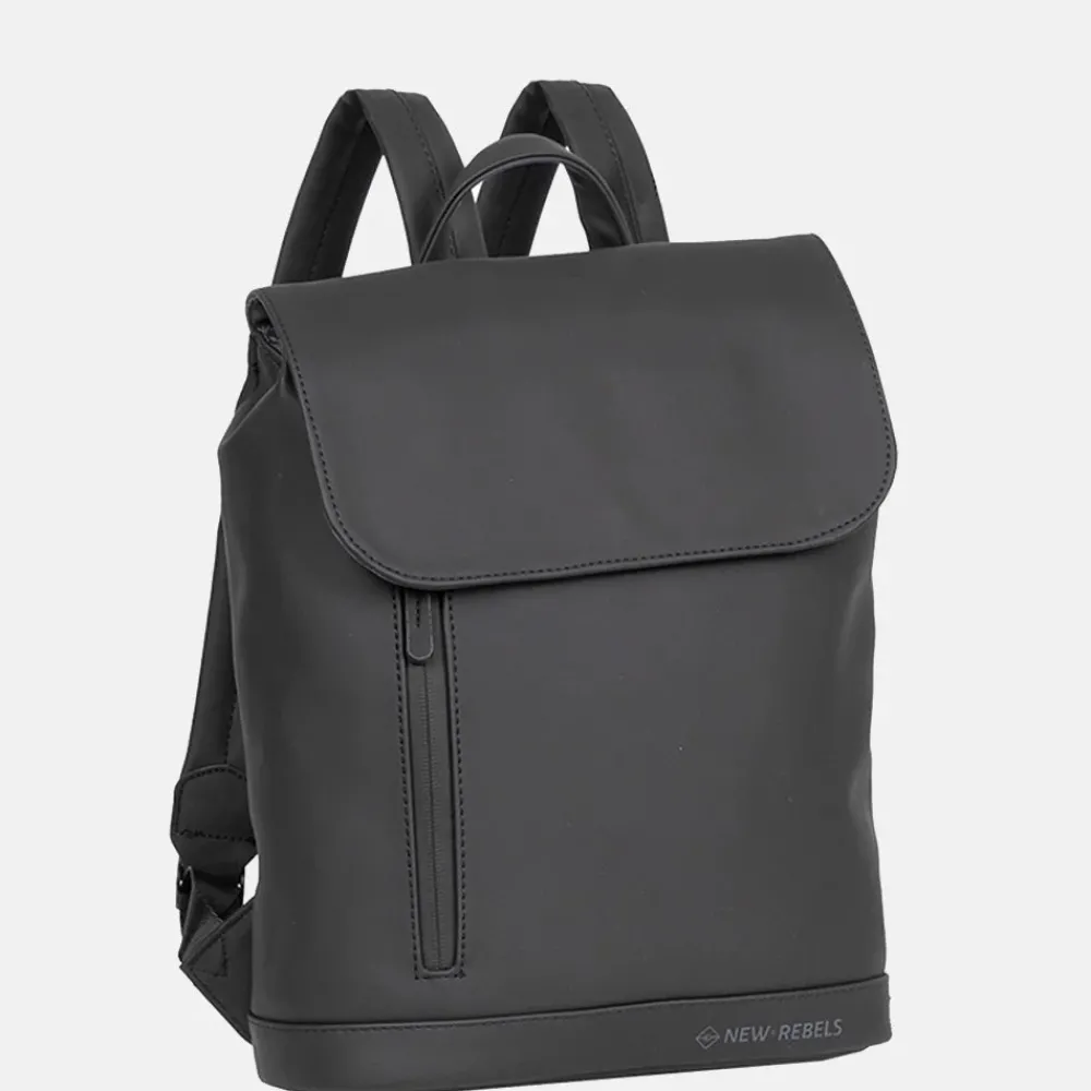 Vrijetijd Rugzakken | School Rugzakken^New Rebels Daley Flap rugzak black