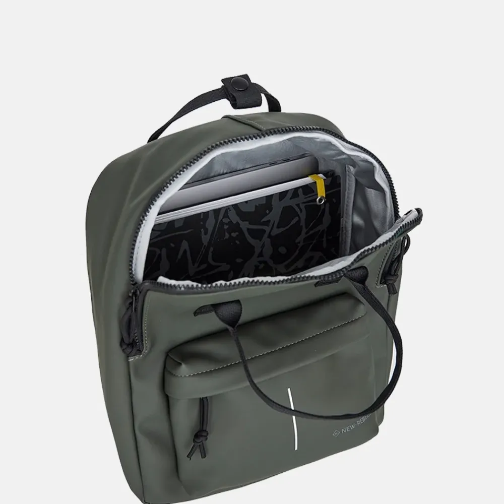 Vrijetijd Rugzakken | School Rugzakken^New Rebels Mart rugzak 13 inch night darkgreen