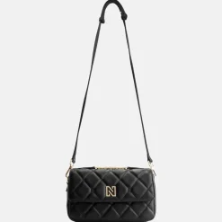 Schoudertassen^Nikkie Ann schoudertas diamond black