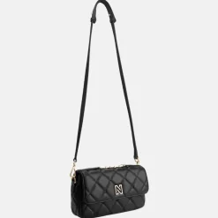 Schoudertassen^Nikkie Ann schoudertas diamond black