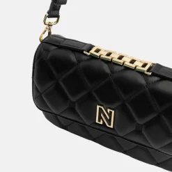 Schoudertassen^Nikkie Ann schoudertas diamond black