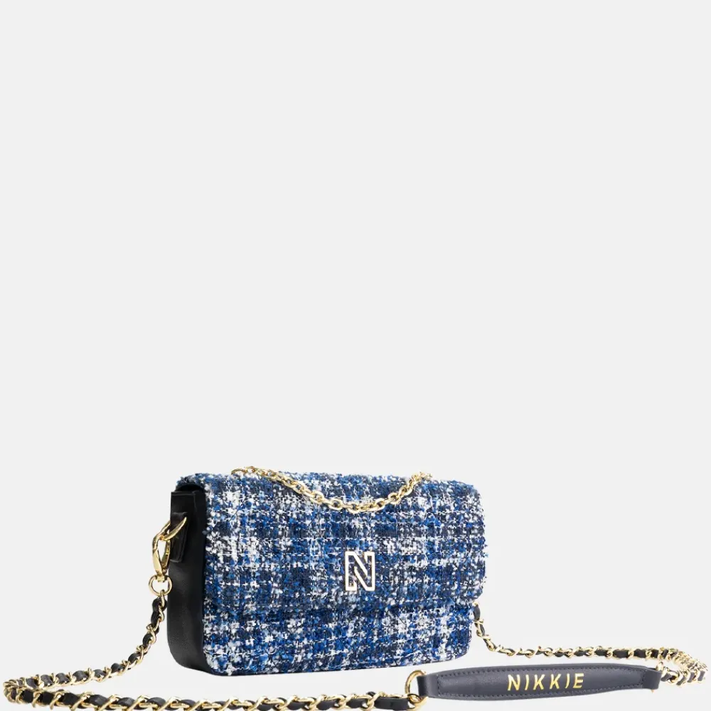 Schoudertassen^Nikkie Boucle Berkely schoudertas cornflower