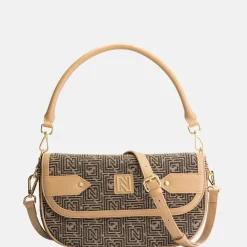 Schoudertassen^Nikkie Hale Tweed schoudertas caramel