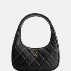 Schoudertassen^Nikkie Isla Diamond schoudertas black