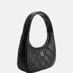 Schoudertassen^Nikkie Isla Diamond schoudertas black