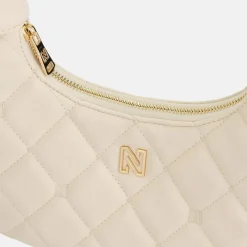 Schoudertassen^Nikkie Isla Diamond schoudertas cream