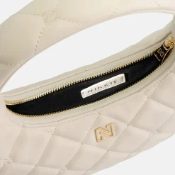 Schoudertassen^Nikkie Isla Diamond schoudertas cream