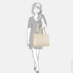 Shoppers^Nikkie Mayda diamand shopper cream