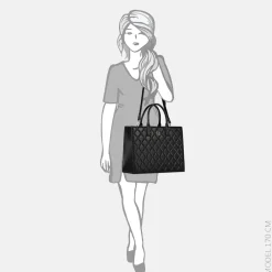 Shoppers^Nikkie Mayda diamand shopper black