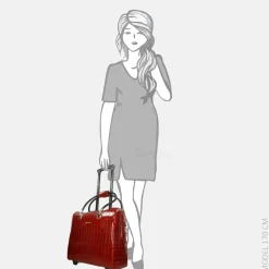 Business Trolleys | Business Trolleys^Olivia Lauren Alice business trolley croco rouge