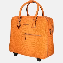 Business Trolleys | Business Trolleys^Olivia Lauren Phoebe business trolley croco orange