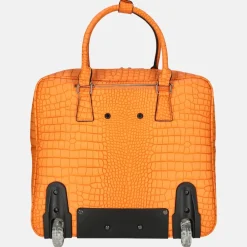Business Trolleys | Business Trolleys^Olivia Lauren Phoebe business trolley croco orange