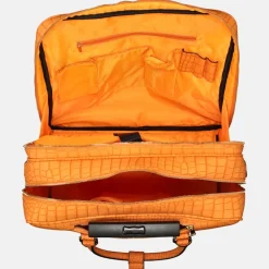 Business Trolleys | Business Trolleys^Olivia Lauren Phoebe business trolley croco orange