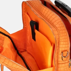 Business Trolleys | Business Trolleys^Olivia Lauren Phoebe business trolley croco orange