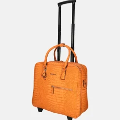 Business Trolleys | Business Trolleys^Olivia Lauren Phoebe business trolley croco orange