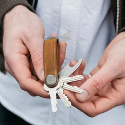 Sleuteletuis^Orbitkey 2.0 Crazy Horse sleuteletui chestnut brown/brown