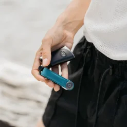 Sleuteletuis^Orbitkey 2.0 Crazy horse sleuteletui teal