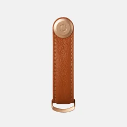 Sleuteletuis^Orbitkey 2.0 Pebbled Leather sleuteletui amber