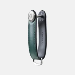 Sleutelhangers^Orbitkey Hybrid Leather sleutelhanger pine green