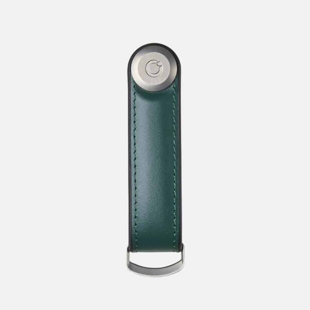 Sleutelhangers^Orbitkey Hybrid Leather sleutelhanger pine green