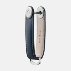 Sleuteletuis^Orbitkey Key Organizer 2.0 Leather navy/tan