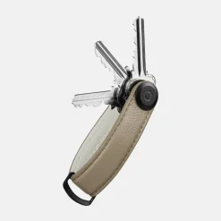 Sleuteletuis^Orbitkey Key Organizer 2.0 pebbled leather ecru