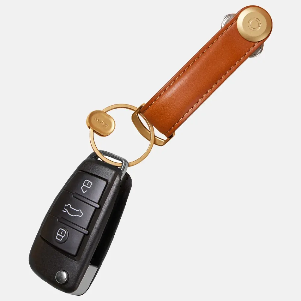 Sleuteletuis^Orbitkey sleuteletui + ring V2 giftset tan