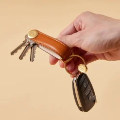 Sleuteletuis^Orbitkey sleuteletui + ring V2 giftset tan