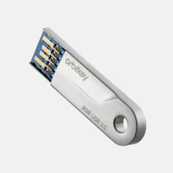 Sleuteletuis^Orbitkey USB 3.0 8GB steel