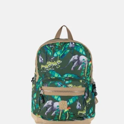 Kinderrugzakken Met Naam | Kinderrugzakken^Pick and Pack Pick & Pack Happy Jungle kinderrugzak M bamboo