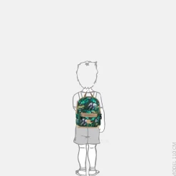 Kinderrugzakken Met Naam | Kinderrugzakken^Pick and Pack Pick & Pack Happy Jungle kinderrugzak S bamboo