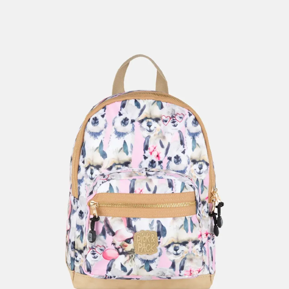 Vrijetijd Rugzakken | School Rugzakken^Pick and Pack alpaca S rugzak pink