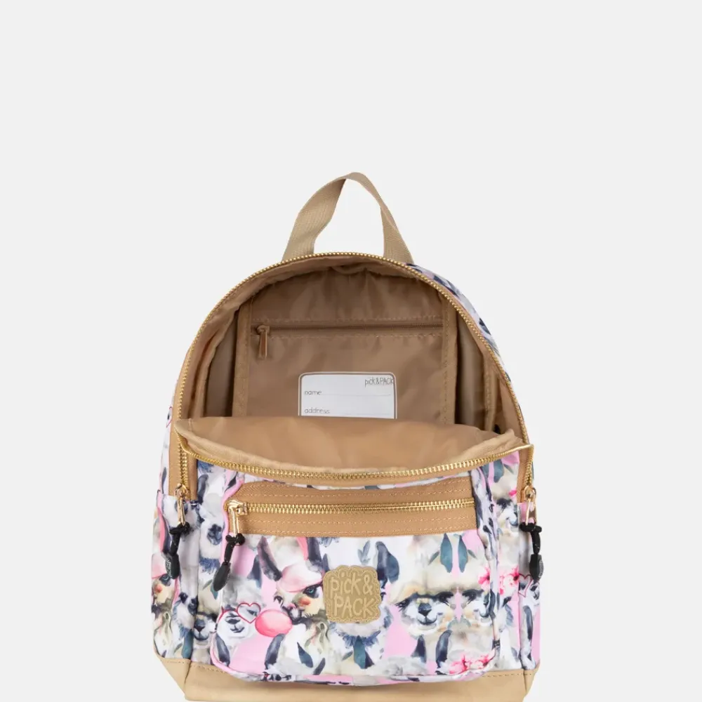 Vrijetijd Rugzakken | School Rugzakken^Pick and Pack alpaca S rugzak pink