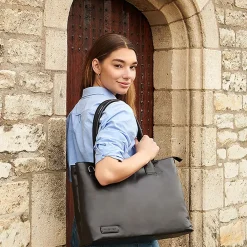 Heren Laptoptassen | Dames Laptoptassen^Plevier Amber shopper 15 inch black