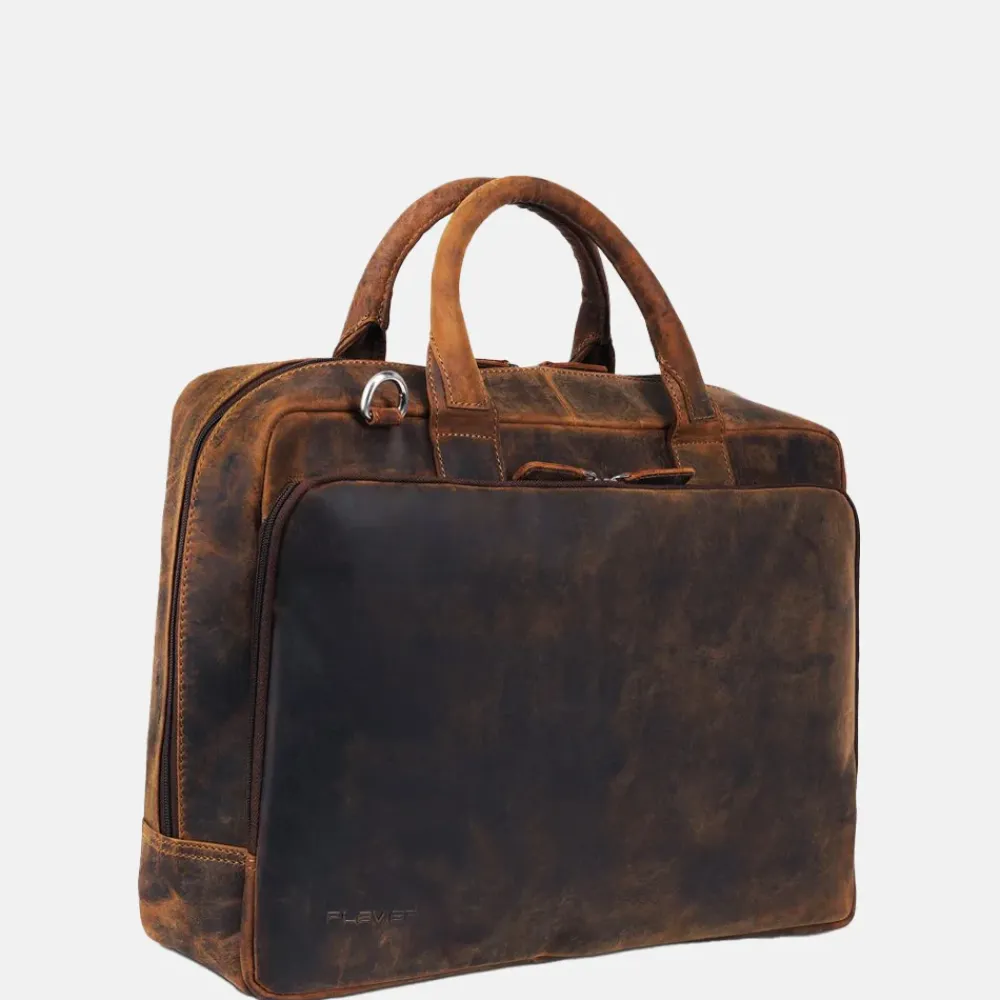Heren Laptoptassen^Plevier Colmar laptoptas 15 inch donkerbruin