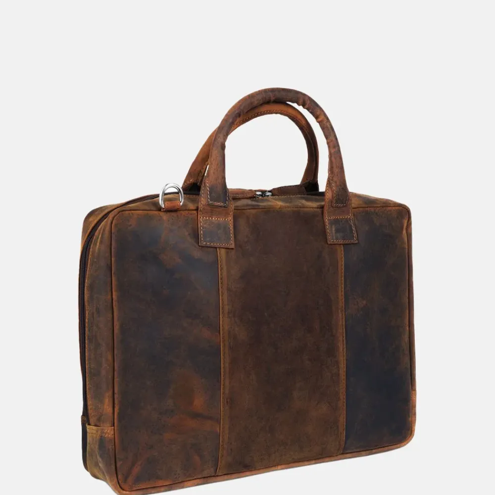 Heren Laptoptassen^Plevier Colmar laptoptas 15 inch donkerbruin