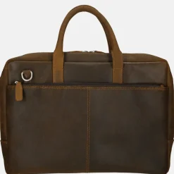 Heren Laptoptassen^Plevier Coventry laptoptas 15 inch donkerbruin