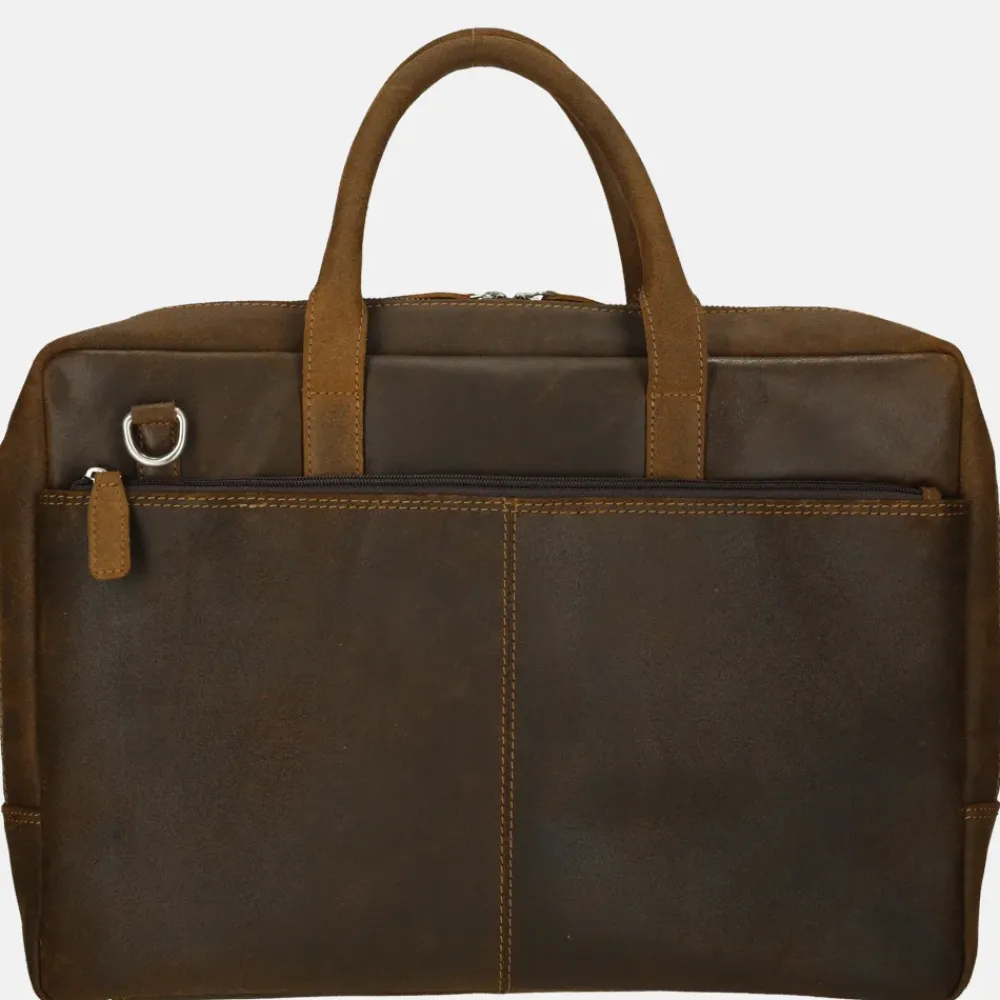 Heren Laptoptassen^Plevier Coventry laptoptas 15 inch donkerbruin