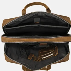 Heren Laptoptassen^Plevier Coventry laptoptas 15 inch donkerbruin