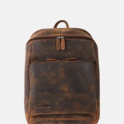Laptop Rugzakken^Plevier Hertz rugzak 15 inch donkerbruin