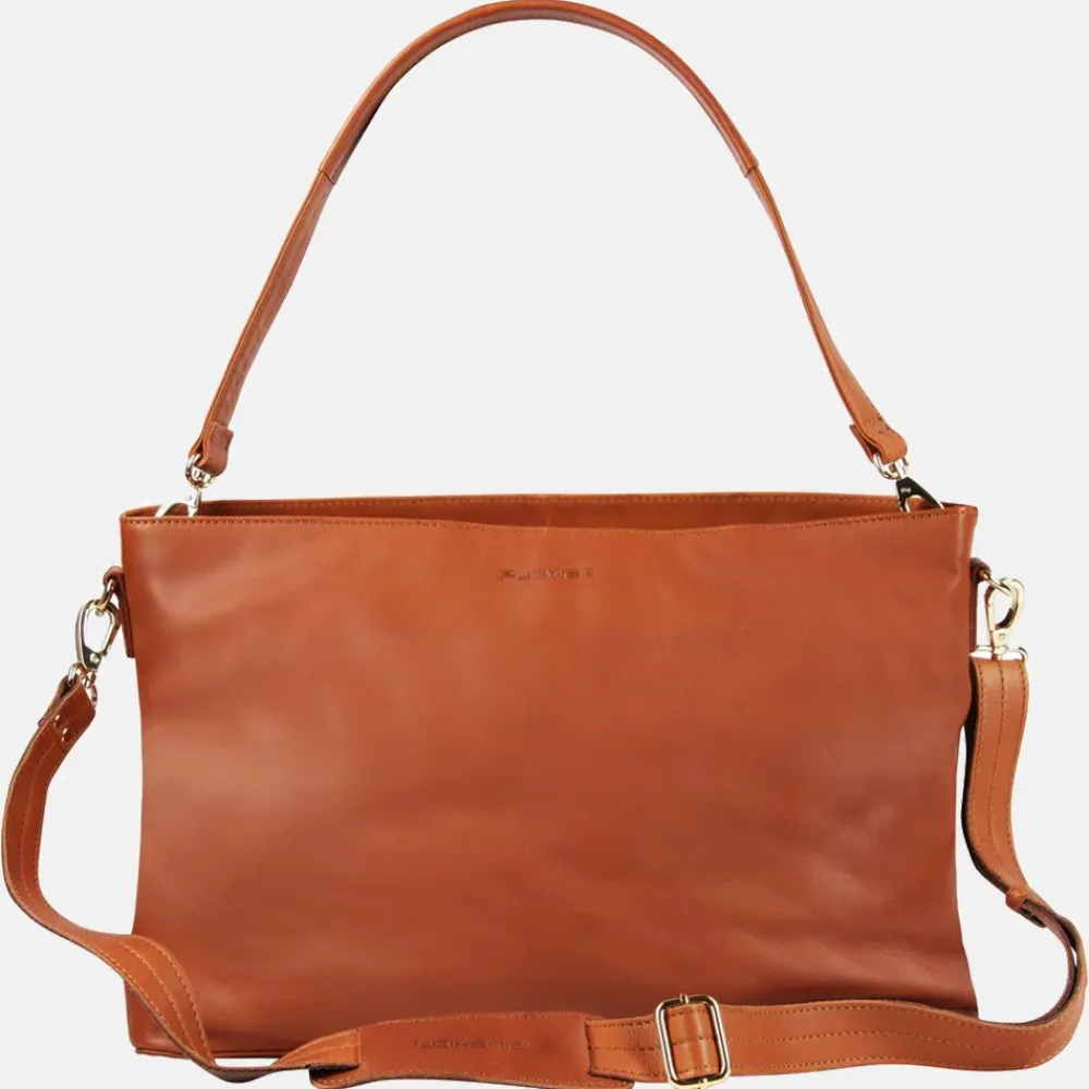 Dames Laptoptassen^Plevier Millau laptoptas 15 inch cognac