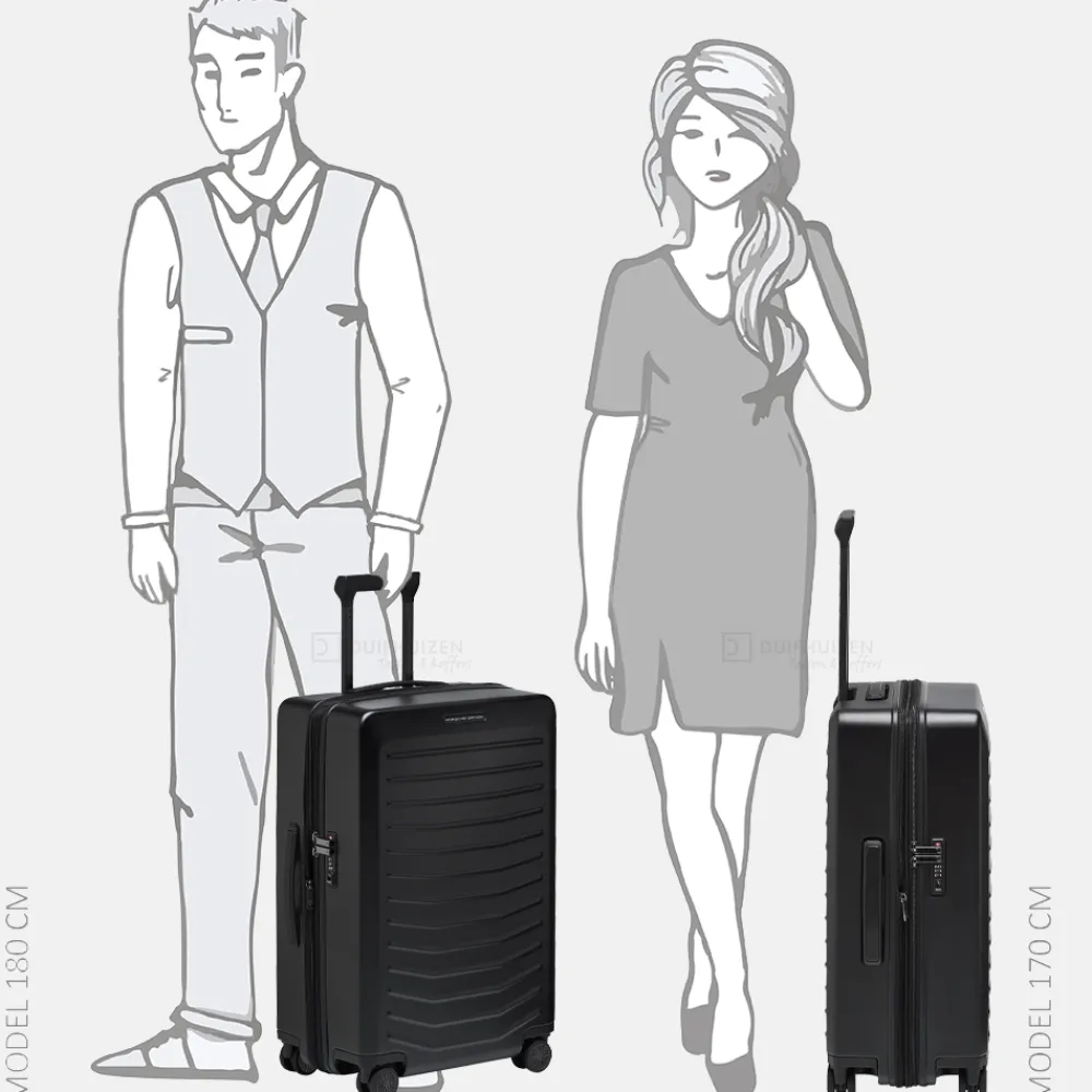 Reiskoffers^Porsche Design Roadster Hardcase koffer M black matte