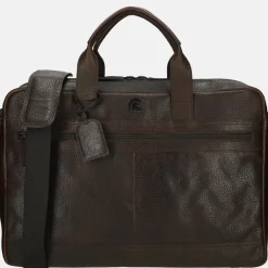 Heren Laptoptassen | Dames Laptoptassen^Pylos 59 Sarda laptoptas 17 inch dark brown