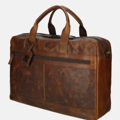 Heren Laptoptassen | Dames Laptoptassen^Pylos 59 Sarda laptoptas 17 inch laptoptas brandy