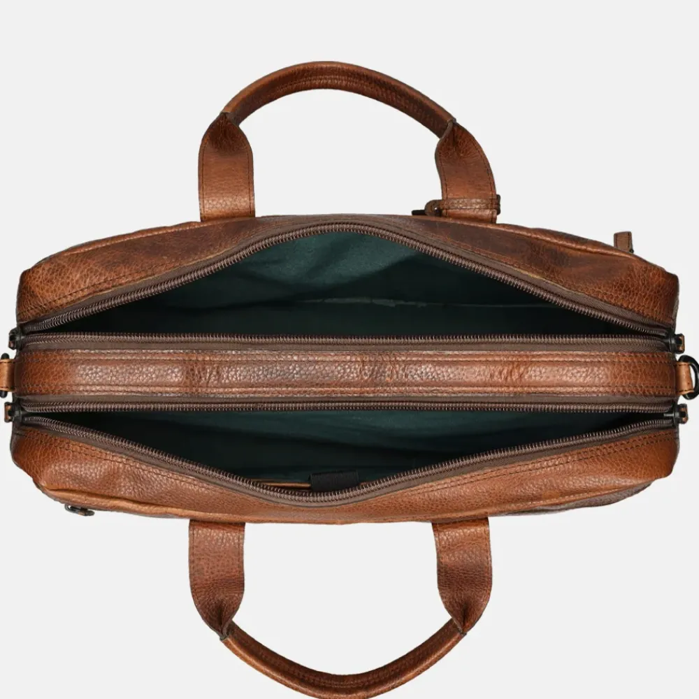 Heren Laptoptassen | Dames Laptoptassen^Pylos 59 Sarda laptoptas 17 inch laptoptas brandy