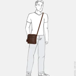 Crossbody Tassen^Pylos 59 Pylos Sarda crossbody tas brandy