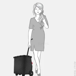 Boodschappentrolleys^Reisen thel Carrycruiser boodschappentrolley glossy dots black